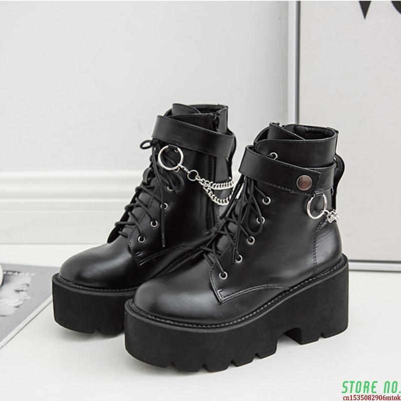 Boussac Metal Chains Chunky Platform Women's Boots Round Toe Boots Women Winter Black Punk Goth SWE08721
Boussac Metal Chains Chunky Platform Women's Boots Round Toe Boots Women Winter Black Punk Goth SWE08721