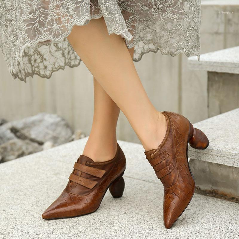Women's Genuine Leather Shoes Autumn 2020 New Pointed-Toe Fashion High Heels Women's Magic Stick Shoes on Behalf1, Brown
Women's Genuine Leather Shoes Autumn 2020 New Pointed-Toe Fashion High Heels Women's Magic Stick Shoes on Behalf1, Brown