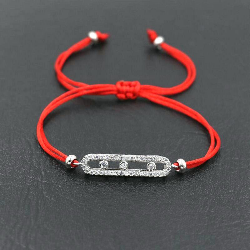 BPPCCR Silver Color Shiny Slideable Crystal Balls Bracelets Red Rope Thread String Couples Bracelet Men Women Pulseira Jewelry
BPPCCR Silver Color Shiny Slideable Crystal Balls Bracelets Red Rope Thread String Couples Bracelet Men Women Pulseira Jewelry