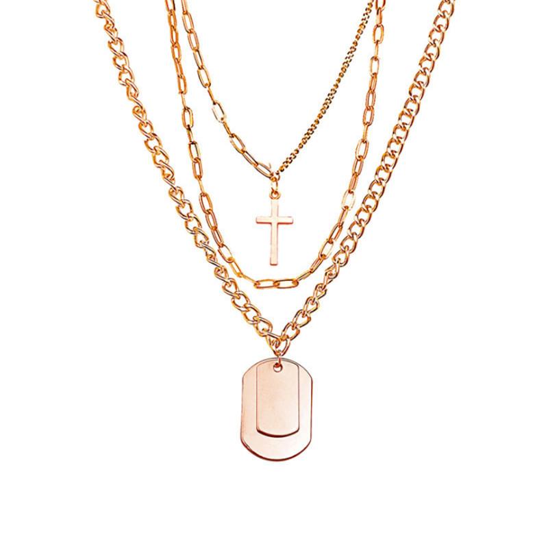 Multilayers Punk Silver Color Chains Cross Pendant Necklaces For Women Street Hip Hop Geometric Metal Necklace Couple Jewelry
Multilayers Punk Silver Color Chains Cross Pendant Necklaces For Women Street Hip Hop Geometric Metal Necklace Couple Jewelry