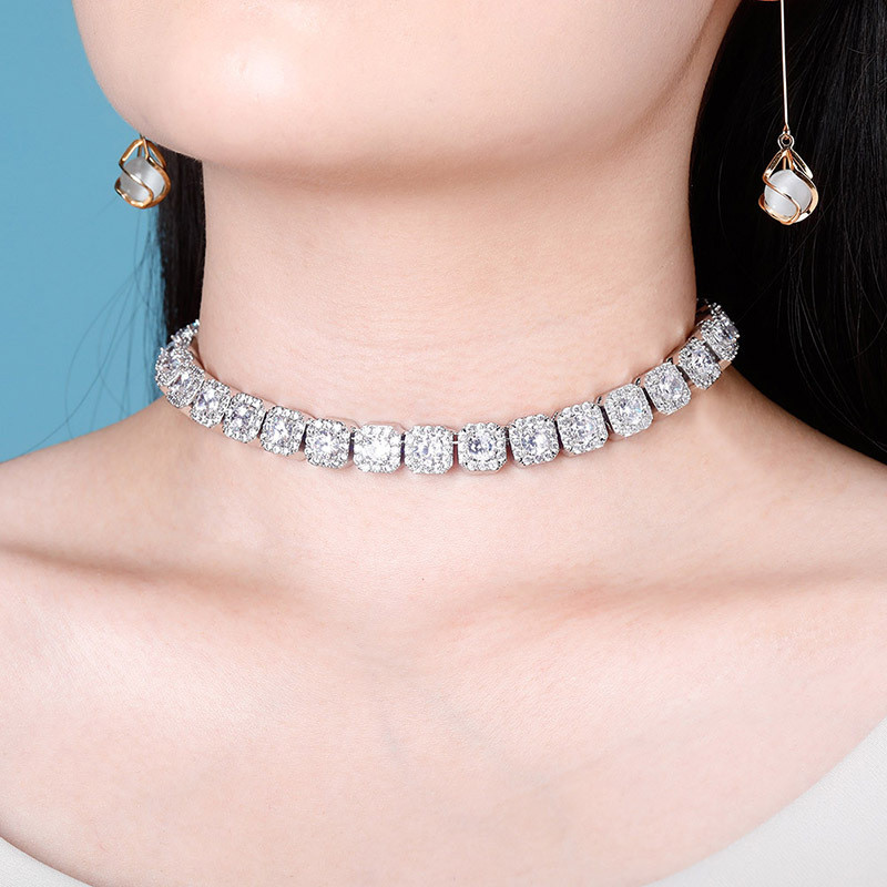 Rose gold pink crystal 1 row tennis chain hip hop women's necklace men's punk rapper singer's iced out bling cz fashion jewelry
Rose gold pink crystal 1 row tennis chain hip hop women's necklace men's punk rapper singer's iced out bling cz fashion jewelry