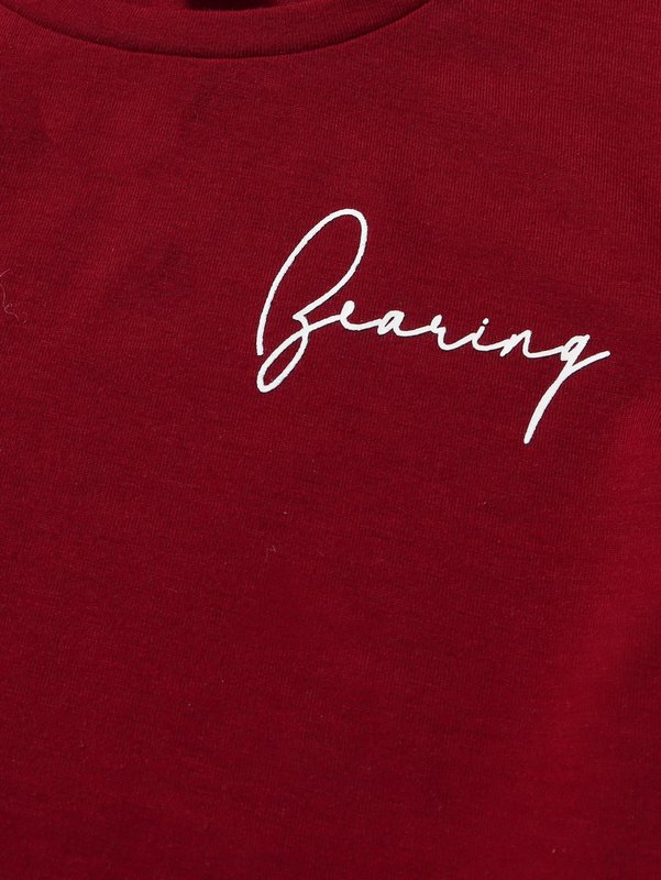 Toddler Boys Letter Graphic Tee and Sweatpants Set SHE