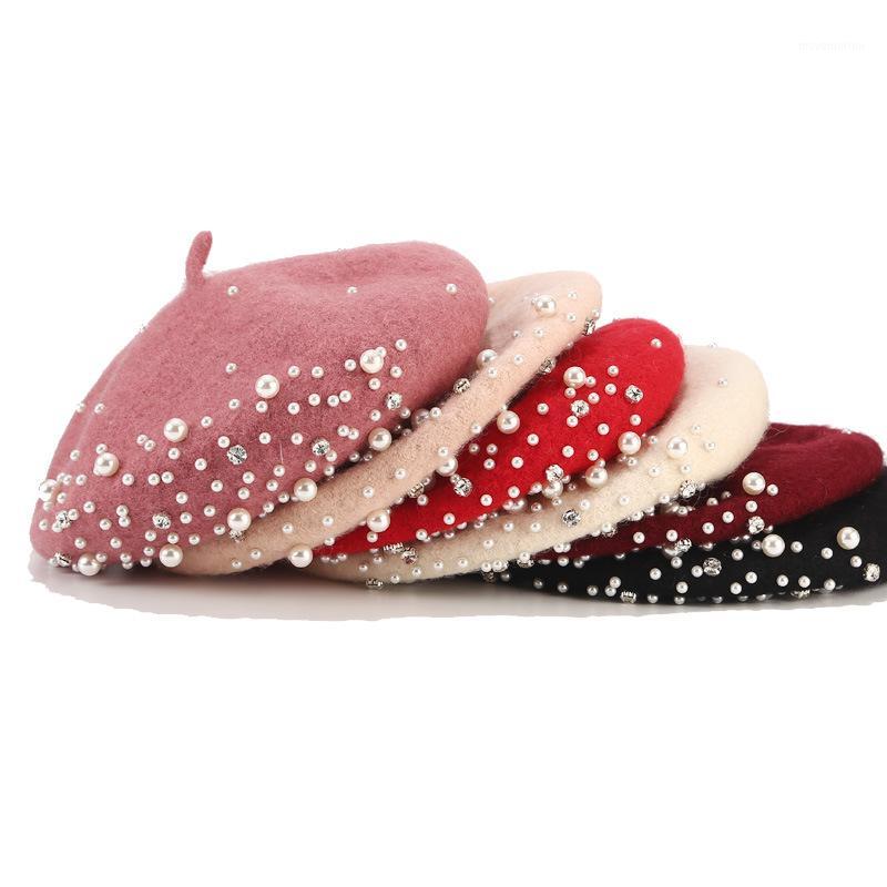 Fashion Warm Wool Winter Autumn Women Pearl Beret Artist Beanie Hat Cap For Sweet Girl Gift Hats1, Black
Fashion Warm Wool Winter Autumn Women Pearl Beret Artist Beanie Hat Cap For Sweet Girl Gift Hats1, Black