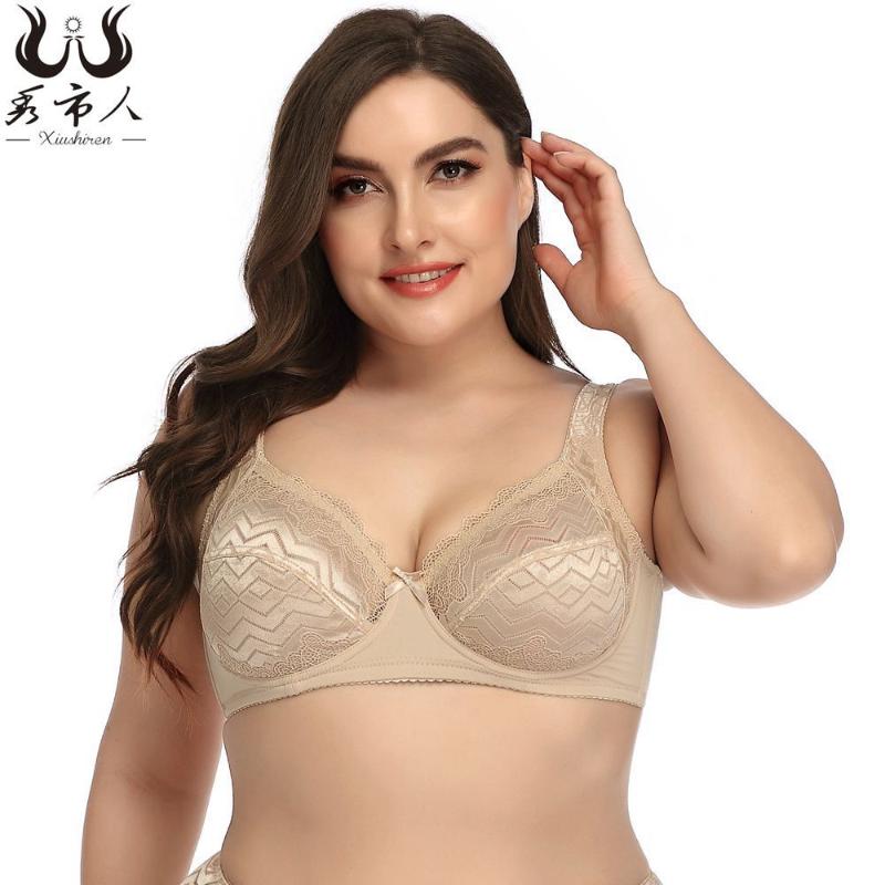 New large lace bra, super thin steel ring, full cup sexy underwear, comfortable women's bra, female, Beige
New large lace bra, super thin steel ring, full cup sexy underwear, comfortable women's bra, female, Beige