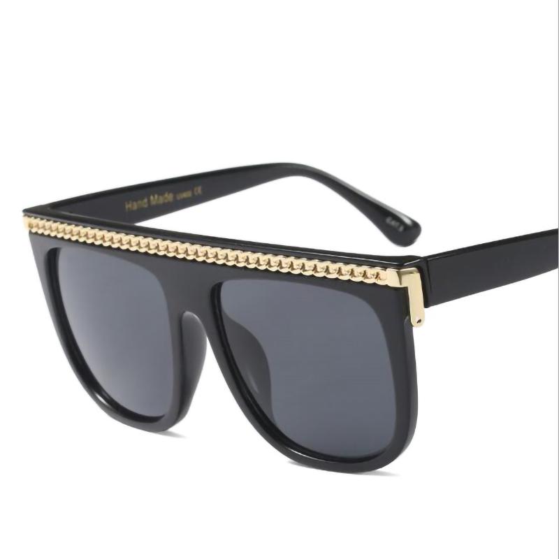 Ggovo Fashion Big Frame Women Sunglasses UV400 Sun Glasses With Metal Chain Hot Selling Eyewear Oversized
Ggovo Fashion Big Frame Women Sunglasses UV400 Sun Glasses With Metal Chain Hot Selling Eyewear Oversized