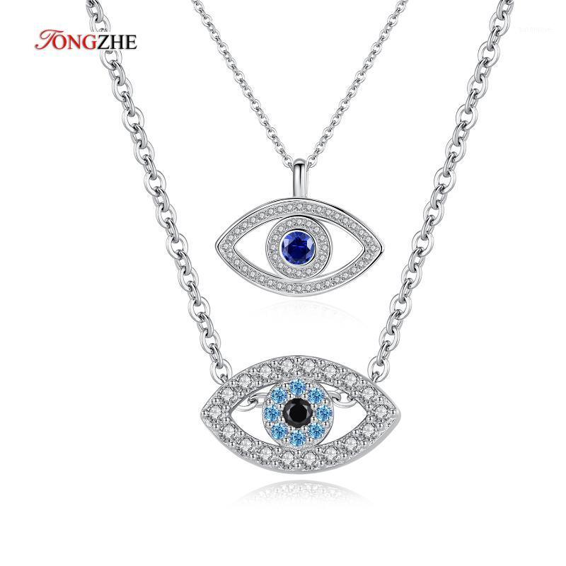 TONGZHE 925 Sterling Silver Necklace Pendant Lucky Evil Eye Blue CZ Long Link Chain Turkey Jewelry Sapphire Aquamarine Necklace1
TONGZHE 925 Sterling Silver Necklace Pendant Lucky Evil Eye Blue CZ Long Link Chain Turkey Jewelry Sapphire Aquamarine Necklace1