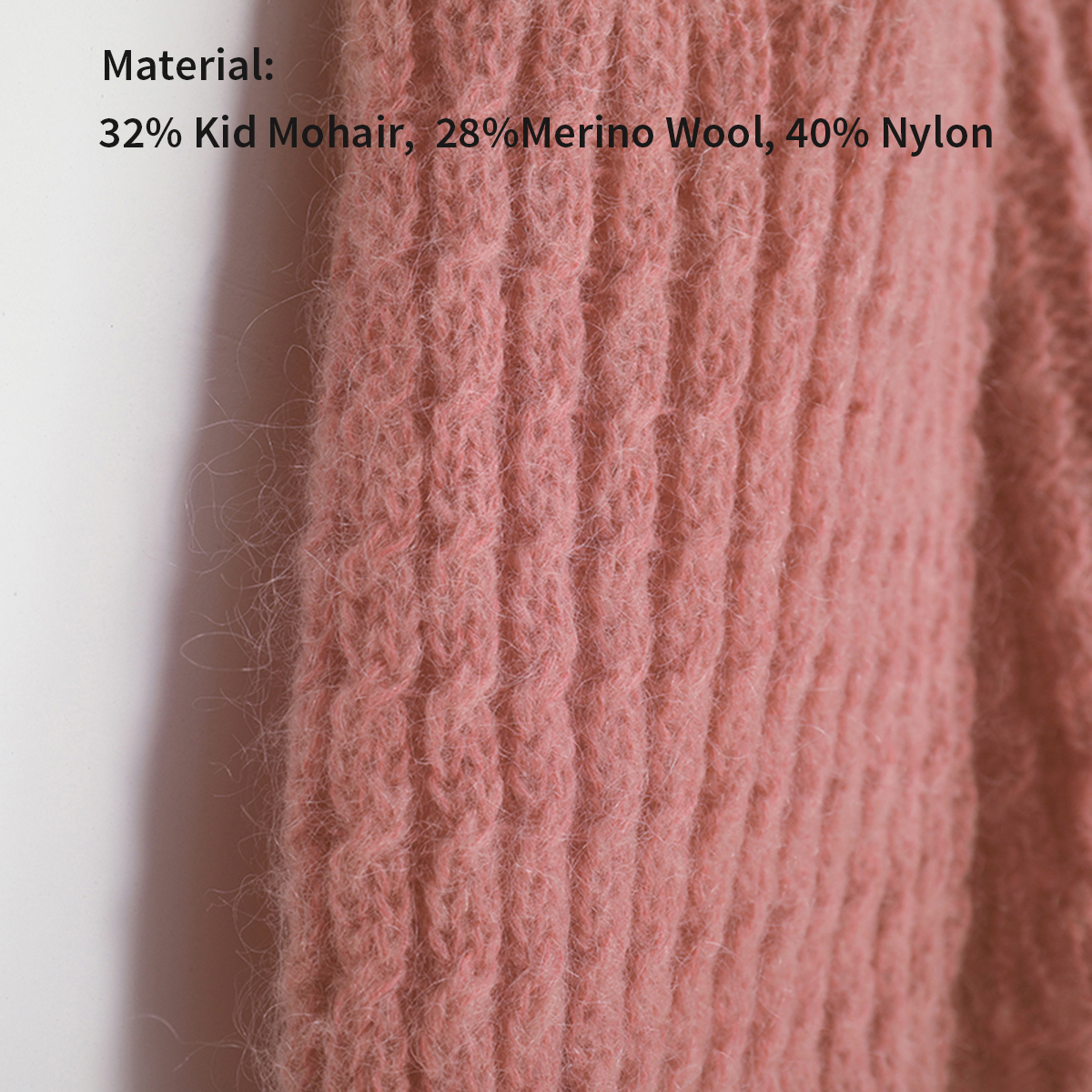 Georgia Knitted Jumper Women Casual Mohair Wool Puffed Sleeve V Neck Chic Sweater Autumn Winter Vintage Pullover 201222