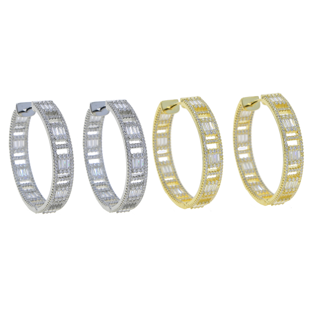 top quality new large big circle round 45mm hoop earrings for womens fashion statement golden punk charm earrings party jewelry wholeslae