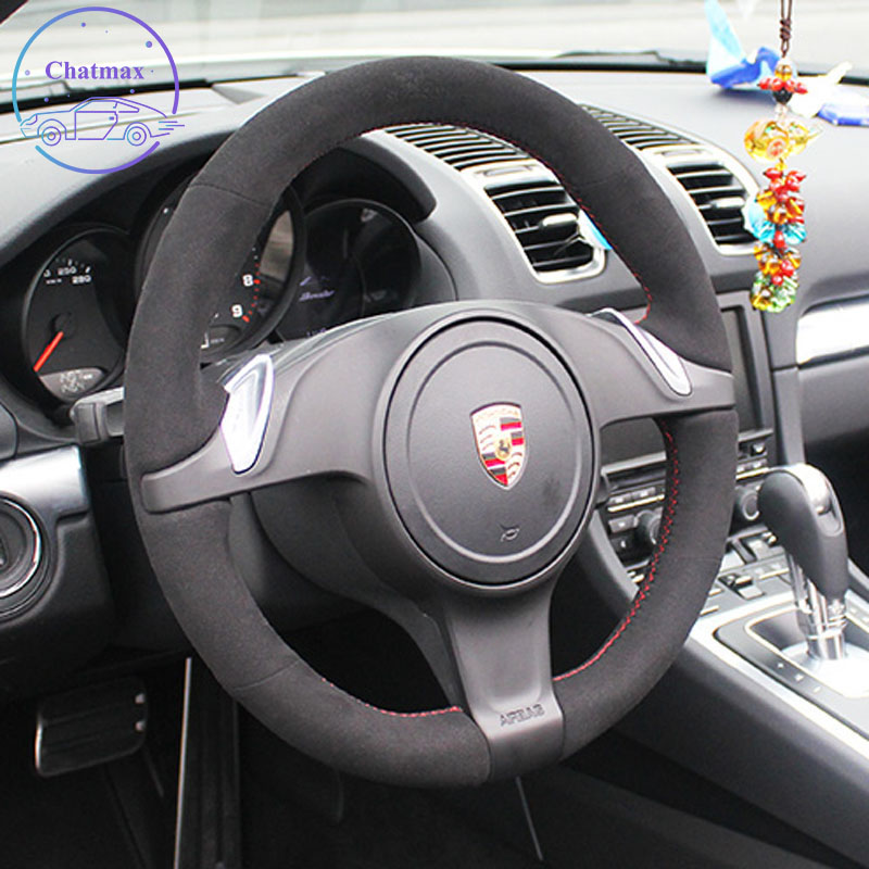 DIY Private Custom Car Steering Wheel Cover For Porsche Cayenne Panamera 2010 2011 2012 Hand Sewing Black Suede Leather Holder Decoration
DIY Private Custom Car Steering Wheel Cover For Porsche Cayenne Panamera 2010 2011 2012 Hand Sewing Black Suede Leather Holder Decoration