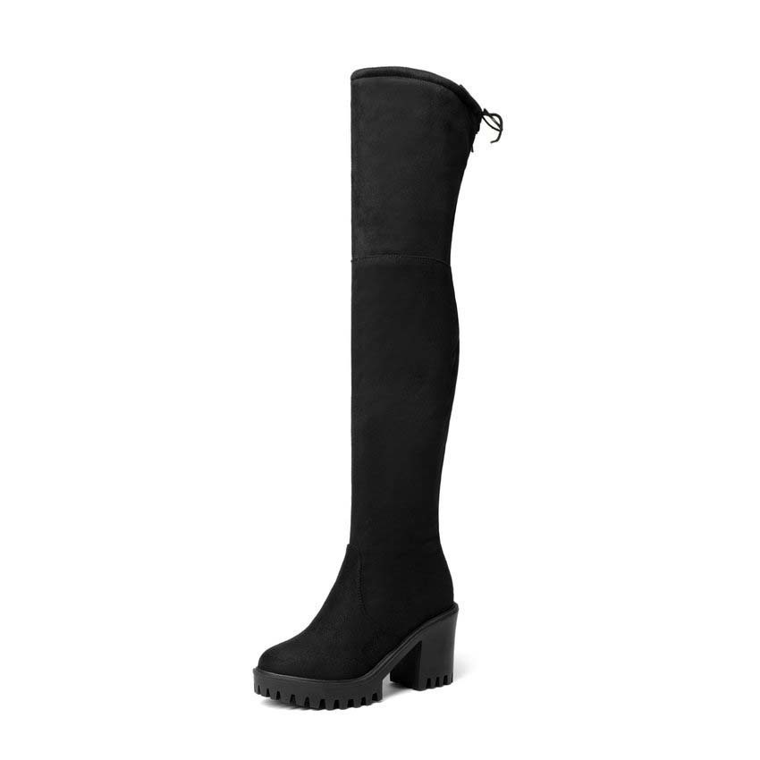 Esveva suede/female plutonium fashion toe round zipper on the knee synthetic Solid Long-size 34-43 boots, Pu black
Esveva suede/female plutonium fashion toe round zipper on the knee synthetic Solid Long-size 34-43 boots, Pu black