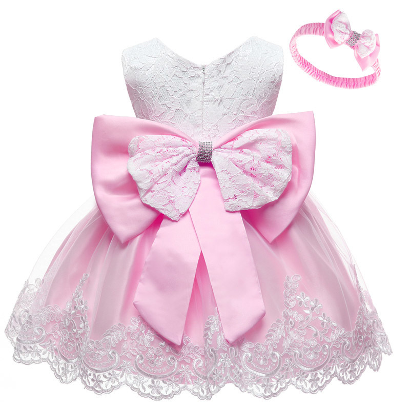 LZH Winter Baby Girls Dress Newborn Lace Princess Dresses For Baby 1st Year Birthday Dress Halloween Costume Infant Party Dress LJ200827