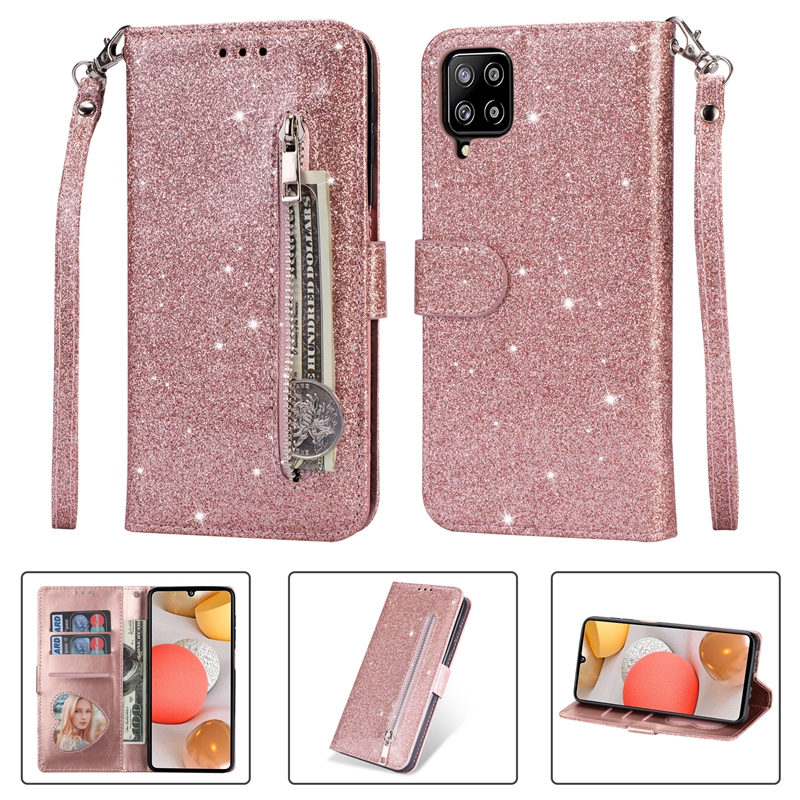 Multifunction Bling Glitter Leather Wallet Case For Samsung S21 Ultra S21 Plus A42 A12 5G Shinny Sparkle Zipper Flip Cover Holder Pouch, Black
Multifunction Bling Glitter Leather Wallet Case For Samsung S21 Ultra S21 Plus A42 A12 5G Shinny Sparkle Zipper Flip Cover Holder Pouch, Black