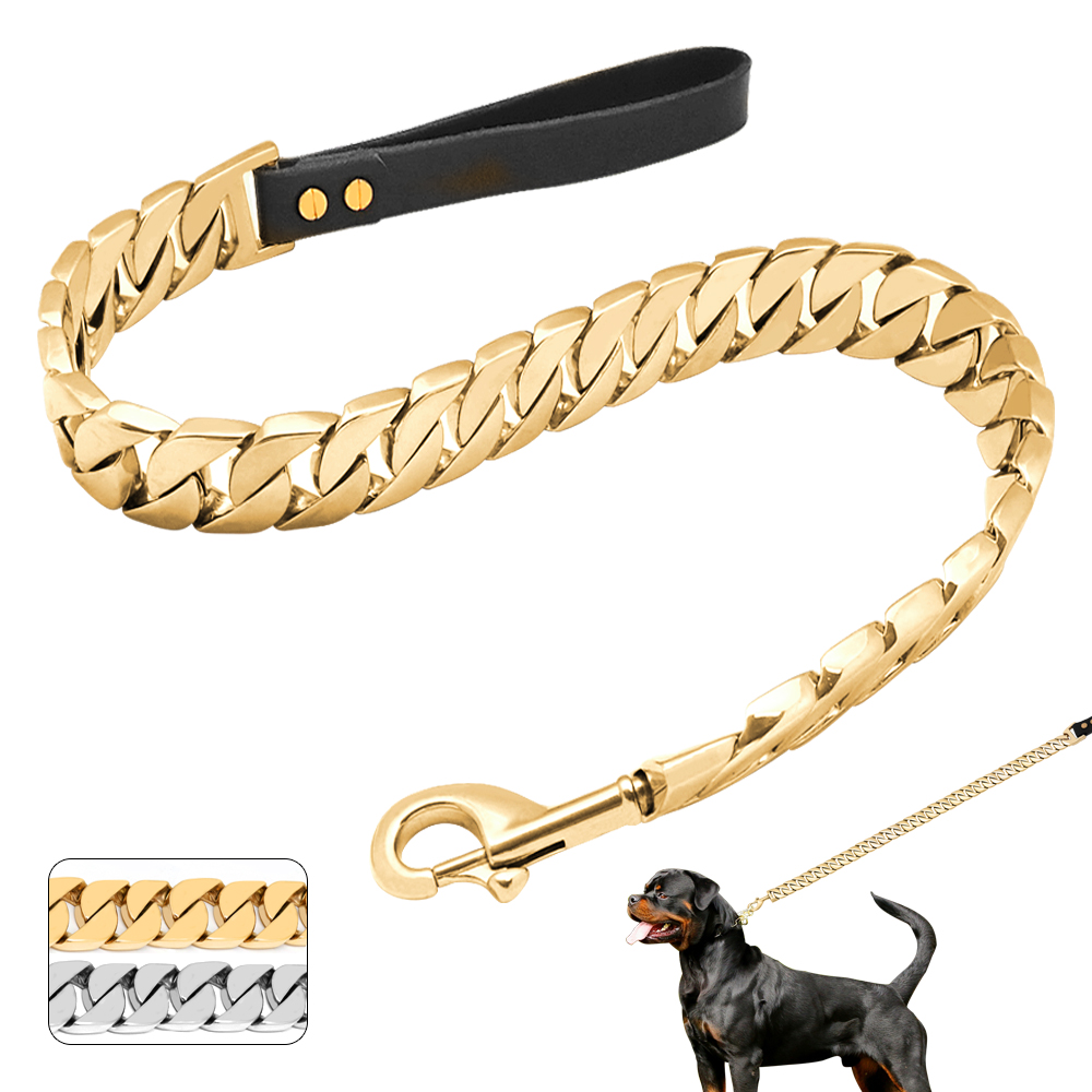 32mm Durable Stainless Steel Dog Chain Leash Collar Strong Pet Dog Gold Silver Chain Lead For Medium Large Dogs Bulldog Pitbull
32mm Durable Stainless Steel Dog Chain Leash Collar Strong Pet Dog Gold Silver Chain Lead For Medium Large Dogs Bulldog Pitbull
