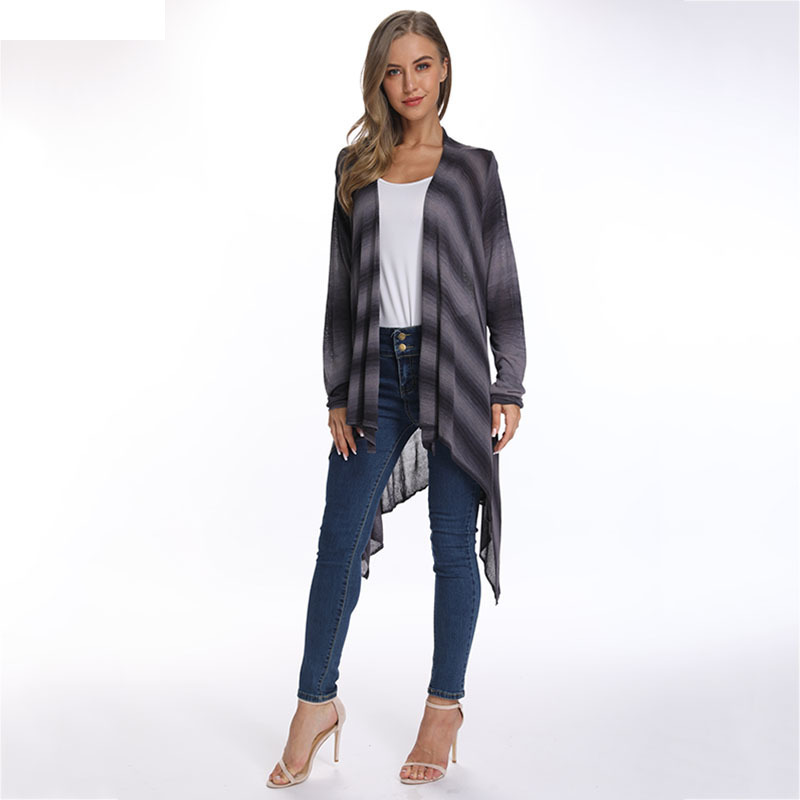 Long female black stripe elegant linen woven cardigan 2020 spring bohemia sweater oversized shawl, S.s.124kdark gray 124
Long female black stripe elegant linen woven cardigan 2020 spring bohemia sweater oversized shawl, S.s.124kdark gray 124