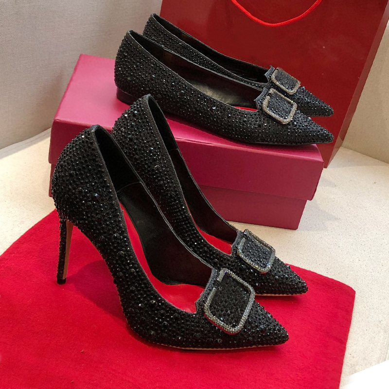 fashion Designer Diamonds Dress shoes Square metal buckle Pointed Shiny wedding shoes women High heeled boat shoe leather Party bar dance he, Black
fashion Designer Diamonds Dress shoes Square metal buckle Pointed Shiny wedding shoes women High heeled boat shoe leather Party bar dance he, Black