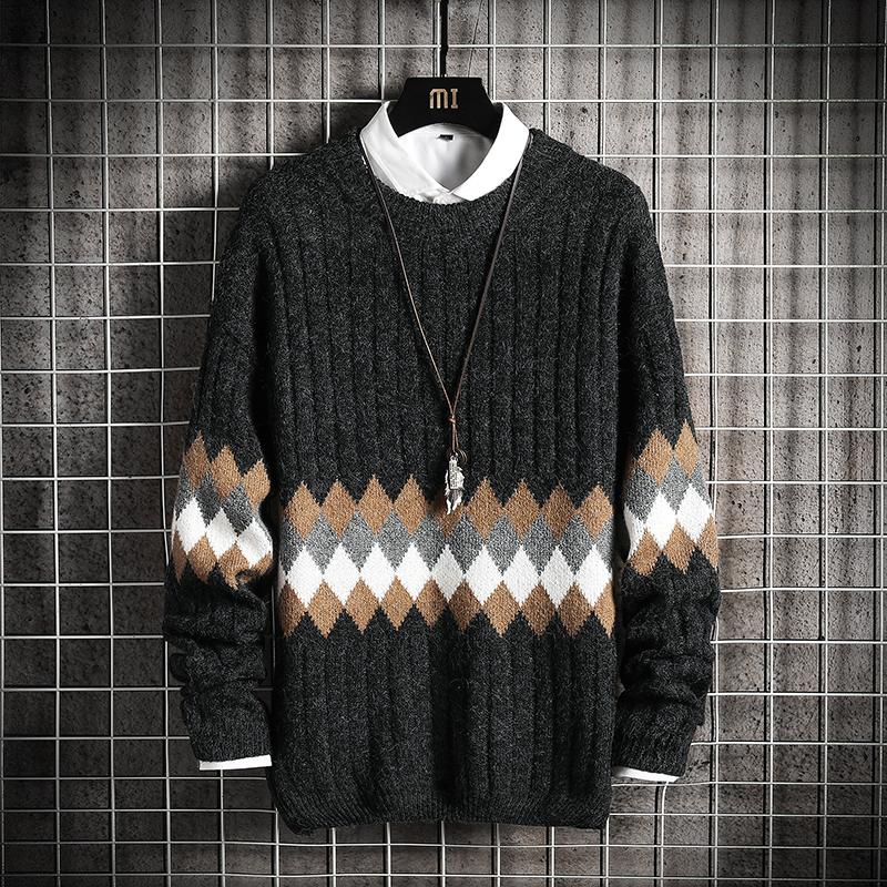 Men'S Sweaters Spring Autumn Winter Clothes 2020 Black Pull OverSize M-4XL 5XL Korea Style Casual Standard Pullovers, Jm20429 4
Men'S Sweaters Spring Autumn Winter Clothes 2020 Black Pull OverSize M-4XL 5XL Korea Style Casual Standard Pullovers, Jm20429 4