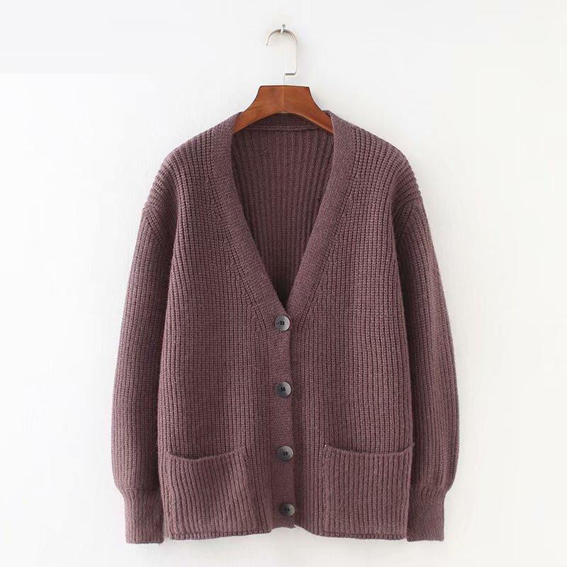 Women Cardigans Sweater V neck Solid Loose Knitwear Single Breasted Casual Knit Cardigan Outwear Winter Jacket Coat 2020, 13
Women Cardigans Sweater V neck Solid Loose Knitwear Single Breasted Casual Knit Cardigan Outwear Winter Jacket Coat 2020, 13