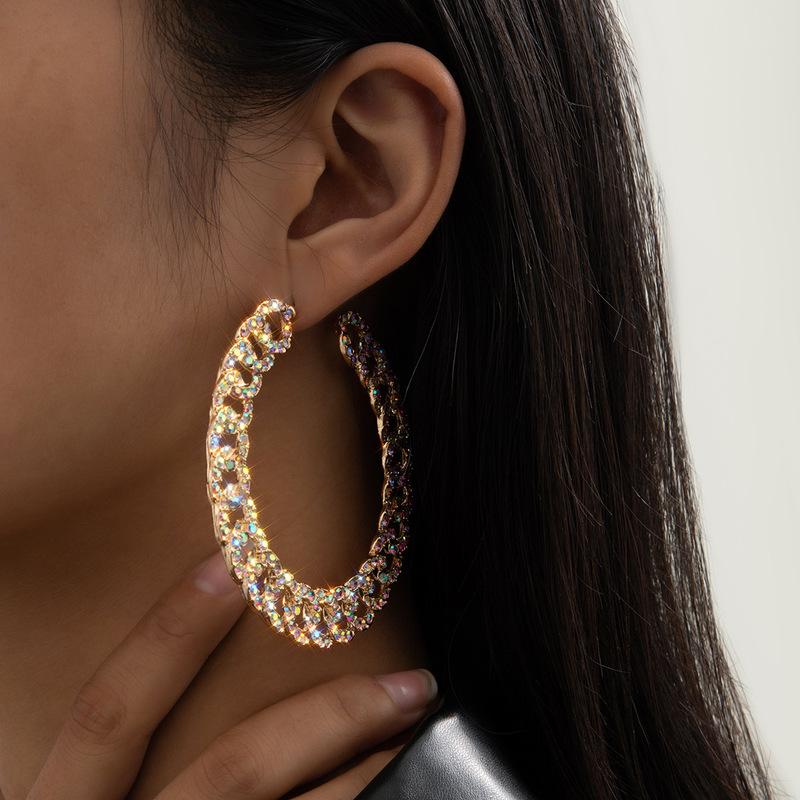 TIMEONLY Exaggeration Bling Bling Rhinestones Big Circle Hoop Earring Hollow Luxury Earrings Anniversary Accessories Vintage
TIMEONLY Exaggeration Bling Bling Rhinestones Big Circle Hoop Earring Hollow Luxury Earrings Anniversary Accessories Vintage