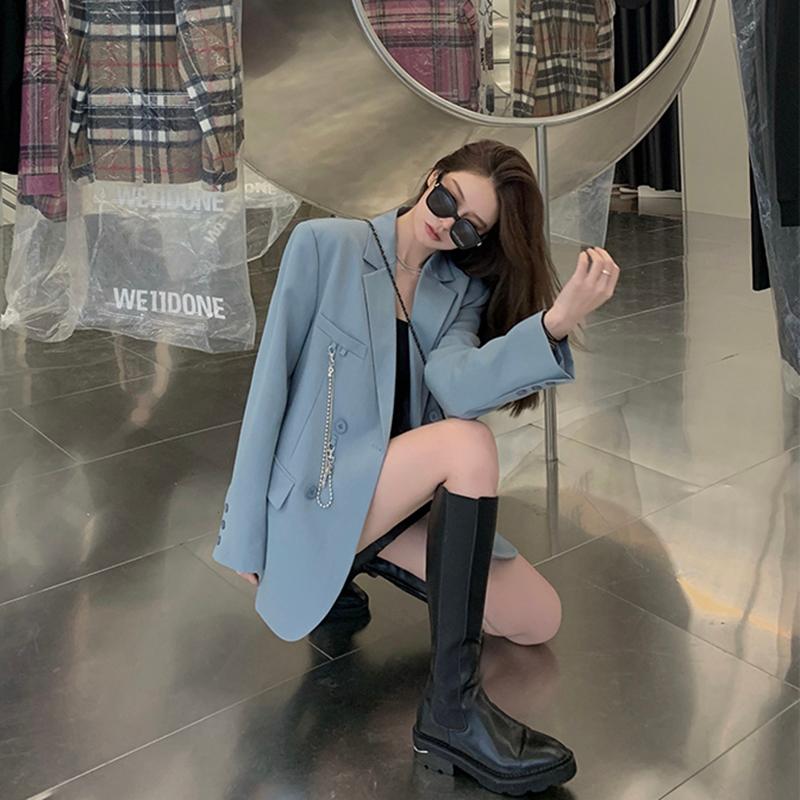 Korean Simple Blazer Women Elegant Long Sleeve Office Wear Thin Blazer Autumn Oversized Chaquetas De Mujer Coat Women DE50XZ, Black
Korean Simple Blazer Women Elegant Long Sleeve Office Wear Thin Blazer Autumn Oversized Chaquetas De Mujer Coat Women DE50XZ, Black