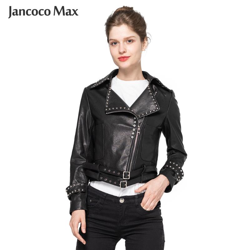 Women Fashion Genuine Leather Jackets Motorcycle Female Jacket Autumn Winter Biker Real Sheepskin Short Coat S9030, Black
Women Fashion Genuine Leather Jackets Motorcycle Female Jacket Autumn Winter Biker Real Sheepskin Short Coat S9030, Black