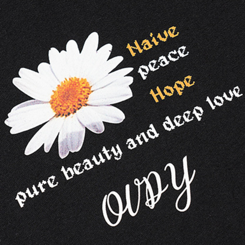 Hip Hop T-shirt Tee Men And Women CP T Shirt Pullover Cotton Streetwear Harajuku Oversized Daisy Print Tops Summer Clothes 220309