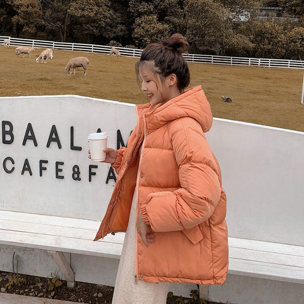 New Sweet Short Solid Women Hooded Oversize Jacket Coat Down Parka Casual Fashion Warm Thick Winter Outwear Female, Orange
New Sweet Short Solid Women Hooded Oversize Jacket Coat Down Parka Casual Fashion Warm Thick Winter Outwear Female, Orange