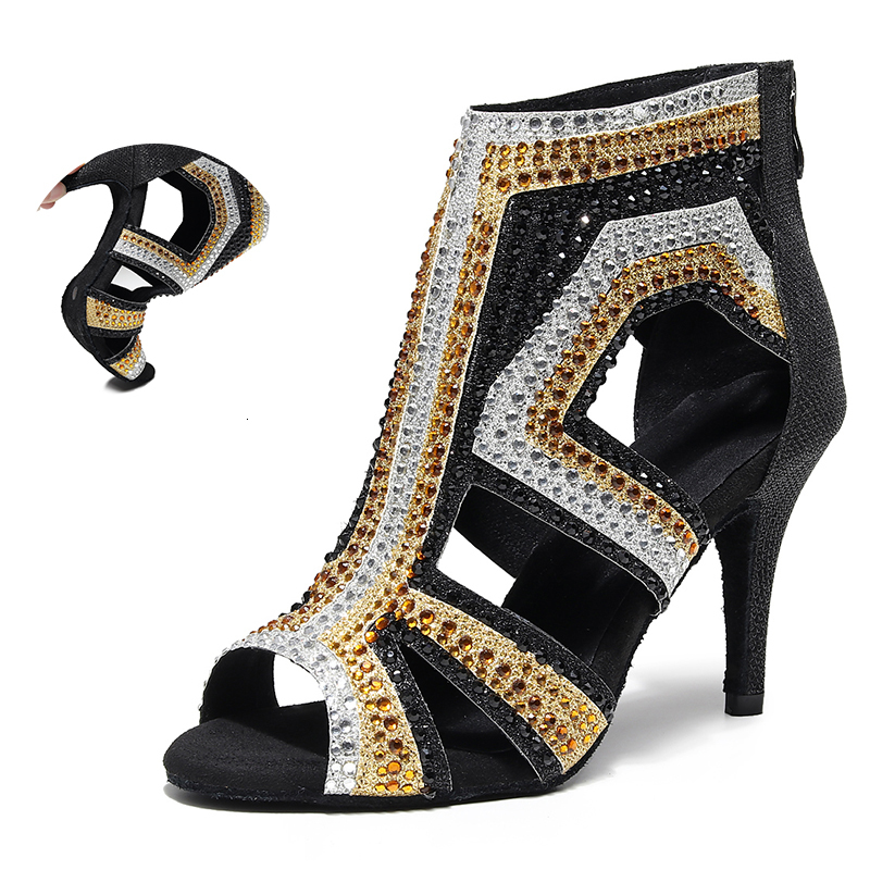 2021 New Women Rhinestone Latin Dance Boots Soft Sole Bachata Salsa Dancing for Party Wedding Girls Latino Ballroom Shoes Fywh, Black-8.3cm
2021 New Women Rhinestone Latin Dance Boots Soft Sole Bachata Salsa Dancing for Party Wedding Girls Latino Ballroom Shoes Fywh, Black-8.3cm