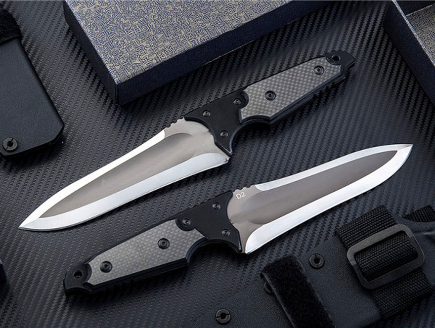 Promotion Japan Strong Survival Straight Knife D2 Drop Point Satin Blade Full Tang G10 + Carbon Fiber Handle With Kydex
Promotion Japan Strong Survival Straight Knife D2 Drop Point Satin Blade Full Tang G10 + Carbon Fiber Handle With Kydex