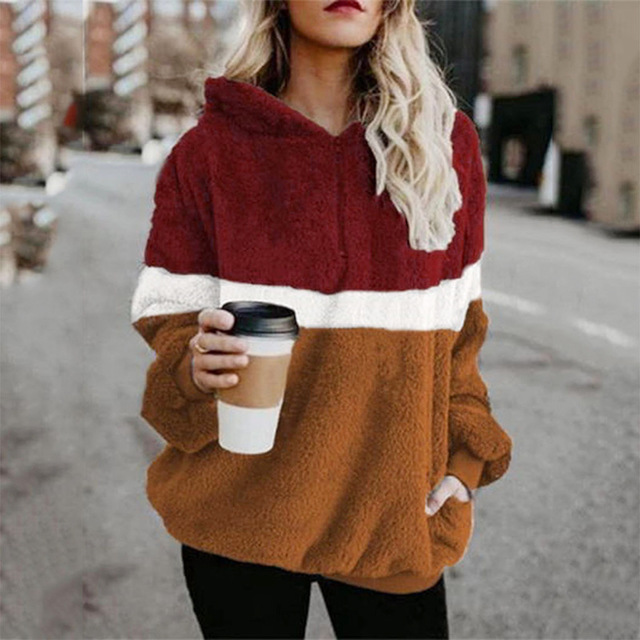 2020 autumn Hot sale 2020 European and American autumn and winter new products three-color stitching hooded pocket jacket women
2020 autumn Hot sale 2020 European and American autumn and winter new products three-color stitching hooded pocket jacket women