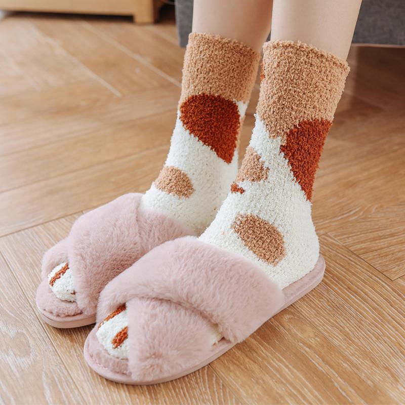 2020 Cartoon Cute Winter Warm Socks For Women Girls Home Floor Short Sleeping Funny Socks Cute Girls Ladies Warm Thick, Yellow
2020 Cartoon Cute Winter Warm Socks For Women Girls Home Floor Short Sleeping Funny Socks Cute Girls Ladies Warm Thick, Yellow