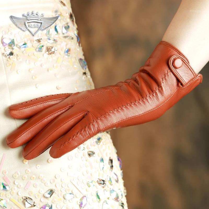 KLSS Brand Genuine Leather Women Gloves High Quality Goatskin Gloves Wrist Buckle Elegant Lady Sheepskin Glove Hot W8601
KLSS Brand Genuine Leather Women Gloves High Quality Goatskin Gloves Wrist Buckle Elegant Lady Sheepskin Glove Hot W8601