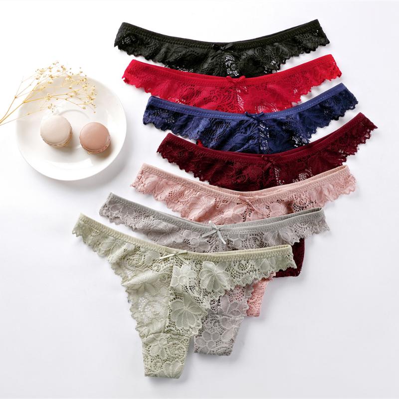 Sexy lace low waist T pants cotton crotch ladies briefs ladies thongs hollow transparent temptation, Gray
Sexy lace low waist T pants cotton crotch ladies briefs ladies thongs hollow transparent temptation, Gray