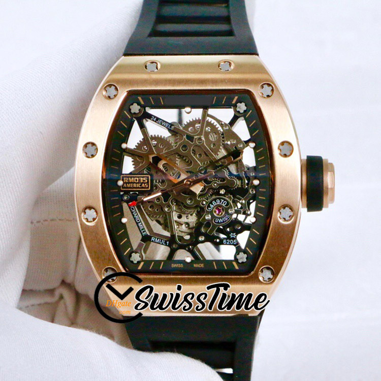 New RM035-AMERICA5 Japan NH Automatic RM035 Mens Watch Skeleton Dial Rose Gold Case Black Rubber Strap Sport Gents Watches SwissTime STRM, Extra strap (please note color)
New RM035-AMERICA5 Japan NH Automatic RM035 Mens Watch Skeleton Dial Rose Gold Case Black Rubber Strap Sport Gents Watches SwissTime STRM, Extra strap (please note color)