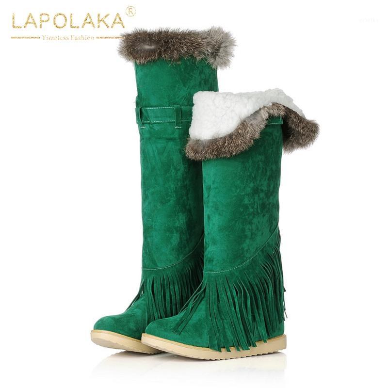 Lapolaka Brand New 2020 Waterproof Comfortable Simple Tassel Knee High Boots Buckle Decorative Add Fur Warm Winter Boots1, Black
Lapolaka Brand New 2020 Waterproof Comfortable Simple Tassel Knee High Boots Buckle Decorative Add Fur Warm Winter Boots1, Black