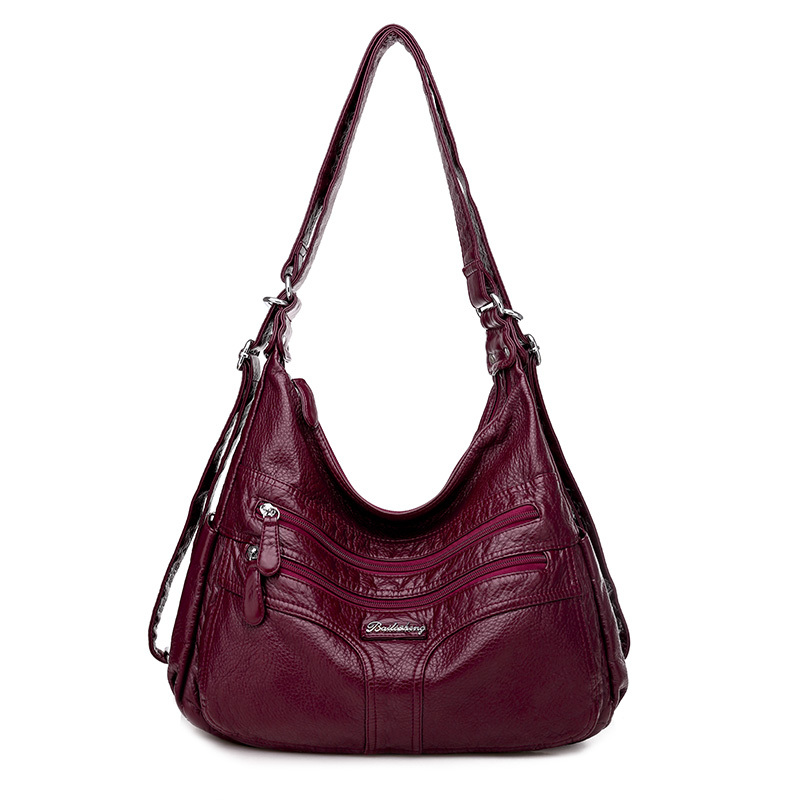 Luxo grande capacidade casual tote saco alta qualidade macio ombro quente 2020 nova bolsa de couro feminina, Burgundy
Luxo grande capacidade casual tote saco alta qualidade macio ombro quente 2020 nova bolsa de couro feminina, Burgundy