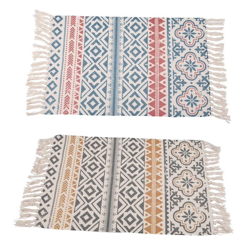 Promotion! Retro Bohemian Hand Woven Cotton Carpet Tassel Bedside Rug Geometric Floor Mat Living Room Bedroom Home Decoration, Yellow 
Promotion! Retro Bohemian Hand Woven Cotton Carpet Tassel Bedside Rug Geometric Floor Mat Living Room Bedroom Home Decoration, Yellow