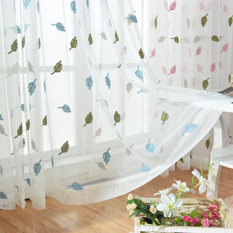 Modern Leaves Embroidered Window Curtain Yarn Living Room Tulle Sheer Voile Curtains For Bedroom Rideaux Chambre Voilage Drapes, Pink
Modern Leaves Embroidered Window Curtain Yarn Living Room Tulle Sheer Voile Curtains For Bedroom Rideaux Chambre Voilage Drapes, Pink
