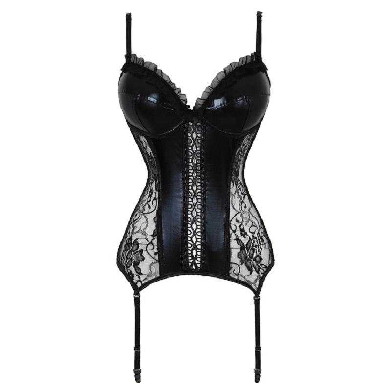 Sexy Hollow Out Corset Underwear Lace Up Body Bustier Overbust Waist Cincher Mesh Breathable Women' Lingerie Corsets Plus Size, Black
Sexy Hollow Out Corset Underwear Lace Up Body Bustier Overbust Waist Cincher Mesh Breathable Women' Lingerie Corsets Plus Size, Black