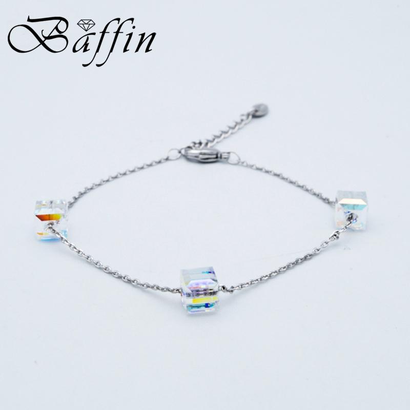 Link, Chain BAFFIN Simple Cube Crystals Beads Bracelets From Handmade Knots Lucky Bracelet Silver Color Jewelry
Link, Chain BAFFIN Simple Cube Crystals Beads Bracelets From Handmade Knots Lucky Bracelet Silver Color Jewelry