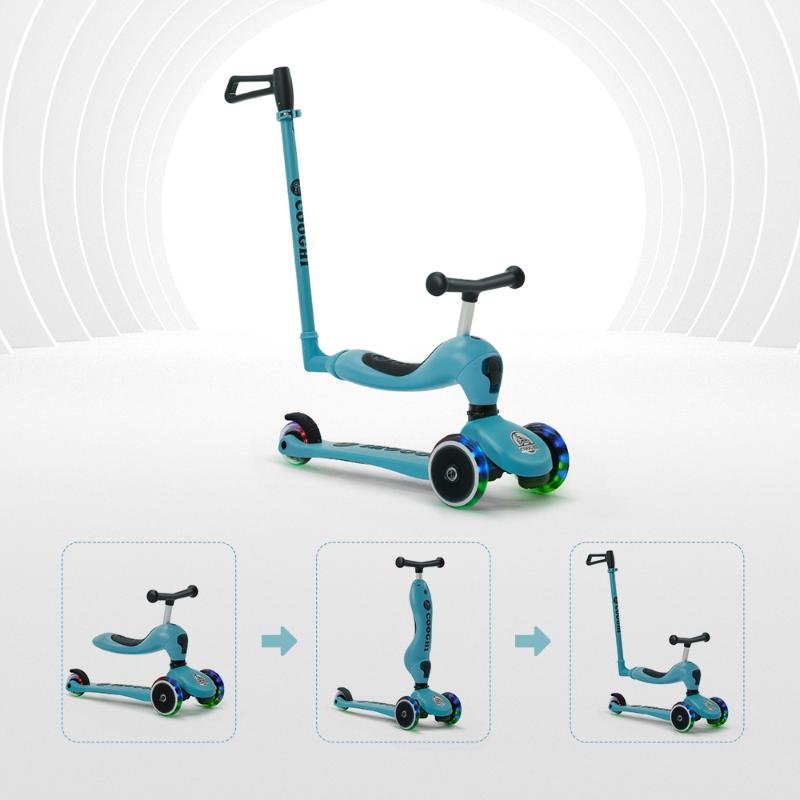 COOGHI 3in1 Deluxe Flashing 3-Stage Ride on Children Scooter with Parent Handlebar Toddler Toy for Ages 1 to 5 Years
COOGHI 3in1 Deluxe Flashing 3-Stage Ride on Children Scooter with Parent Handlebar Toddler Toy for Ages 1 to 5 Years