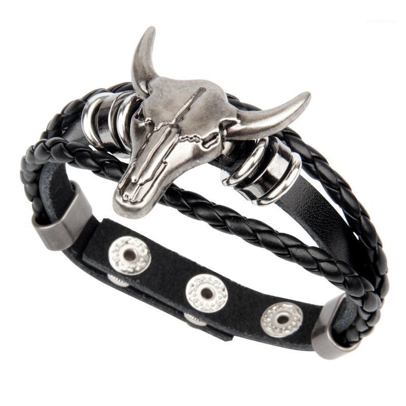 Men's Alloy Bull Head Leather Braided Bracelet Gothic Rock Style Punk Style Unisex Casual Clothing Accessories 2020Fashion1
Men's Alloy Bull Head Leather Braided Bracelet Gothic Rock Style Punk Style Unisex Casual Clothing Accessories 2020Fashion1
