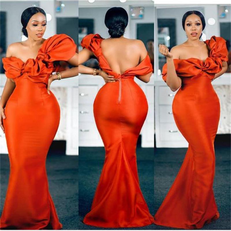 Elegant Aso Ebi Bridesmaid Dresses Plus Size Ruffle Off Shoulder Maid of Honor Dress Customise Party Prom Gowns Cheap
Elegant Aso Ebi Bridesmaid Dresses Plus Size Ruffle Off Shoulder Maid of Honor Dress Customise Party Prom Gowns Cheap