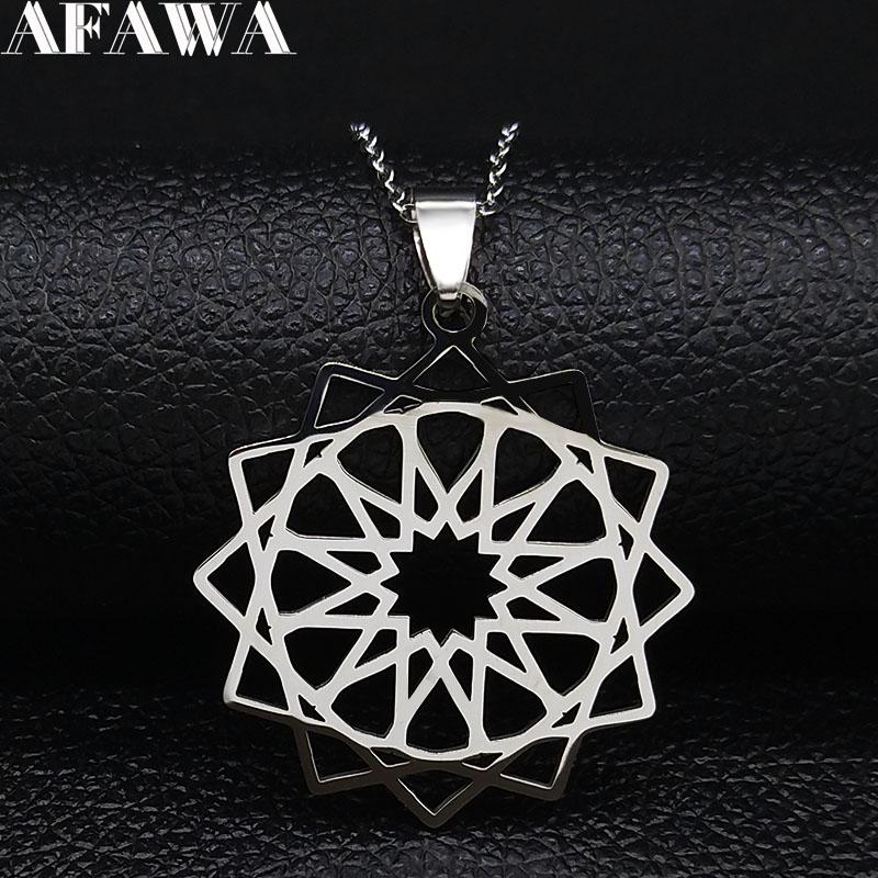 2020 Fashion Stainless Steel Chain Necklace Women Flower of Life Silver Color Necklaces & Pendants Jewelry collar mujer N19283
2020 Fashion Stainless Steel Chain Necklace Women Flower of Life Silver Color Necklaces & Pendants Jewelry collar mujer N19283