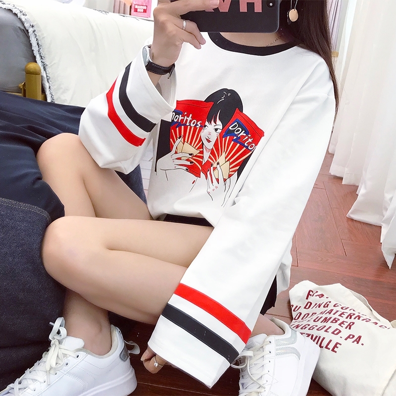 Women's T-shirts Tops Japanese Kawaii Ladies Ulzzang Cartoon Print Bf Loose T-shirt Female Korean Harajuku Clothes For Women Y200412, White
Women's T-shirts Tops Japanese Kawaii Ladies Ulzzang Cartoon Print Bf Loose T-shirt Female Korean Harajuku Clothes For Women Y200412, White