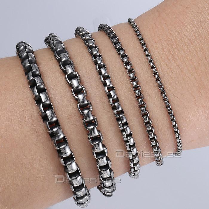 Davieslee Round Box Chain Bracelet for Men Gunmetal Tone Stainless Steel Link Fashion Jewelry Wholesale Bracelet 2-6mm LKBM130
Davieslee Round Box Chain Bracelet for Men Gunmetal Tone Stainless Steel Link Fashion Jewelry Wholesale Bracelet 2-6mm LKBM130