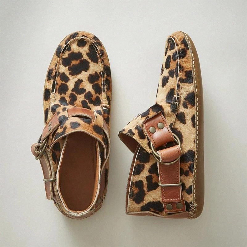 2020 Women Ankle Boots Sewing Rivets Metal Buckle Ladies Leopard Women Retro Casual Soft Flock Female Plus Size Flat Shoes New #HM1e, Black
2020 Women Ankle Boots Sewing Rivets Metal Buckle Ladies Leopard Women Retro Casual Soft Flock Female Plus Size Flat Shoes New #HM1e, Black
