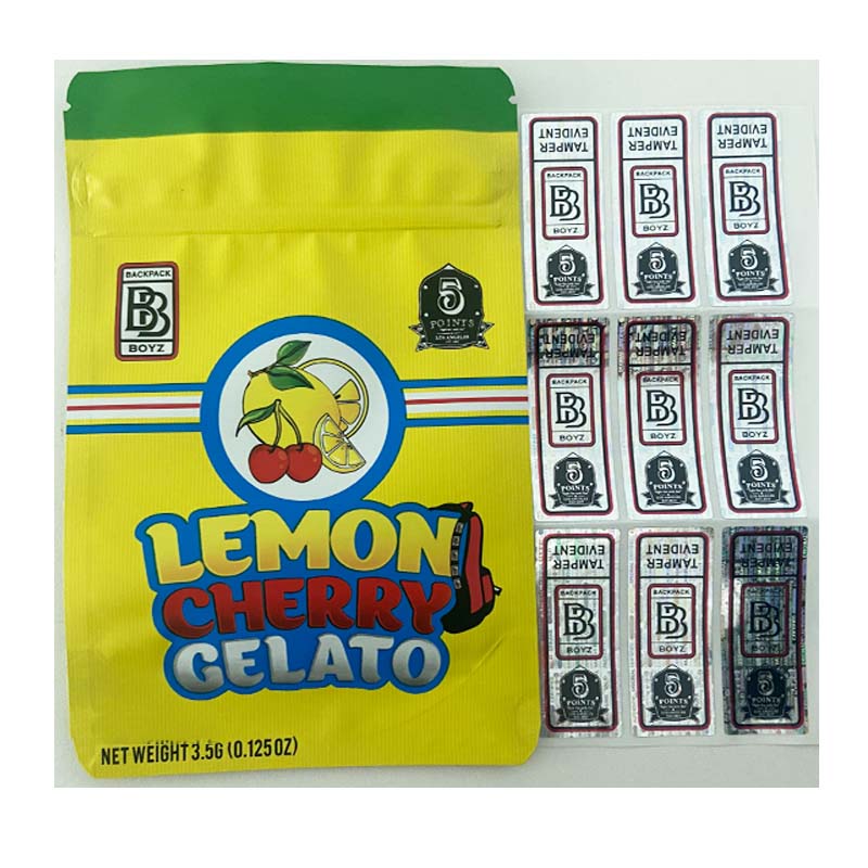Backpack boyz Lemon cherry gelato 3.5g 420 dry herb flower matte packaging custom mylar bags
Backpack boyz Lemon cherry gelato 3.5g 420 dry herb flower matte packaging custom mylar bags