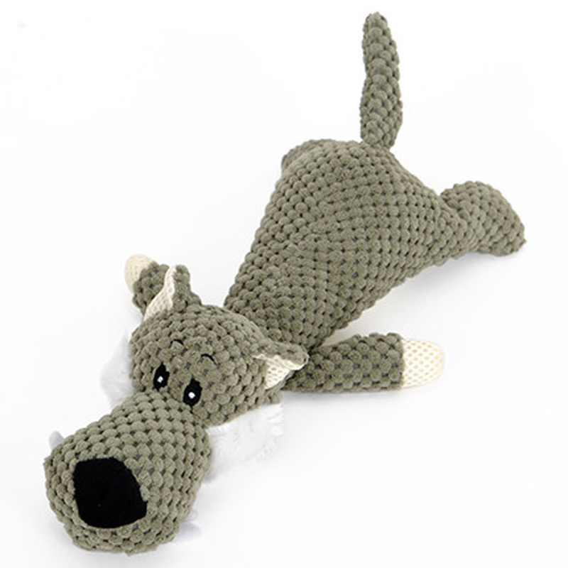 HOOPET Pet Toy Animal Shape Lion Elephant Sound Chew Three Colors Interactive Toys LJ201028