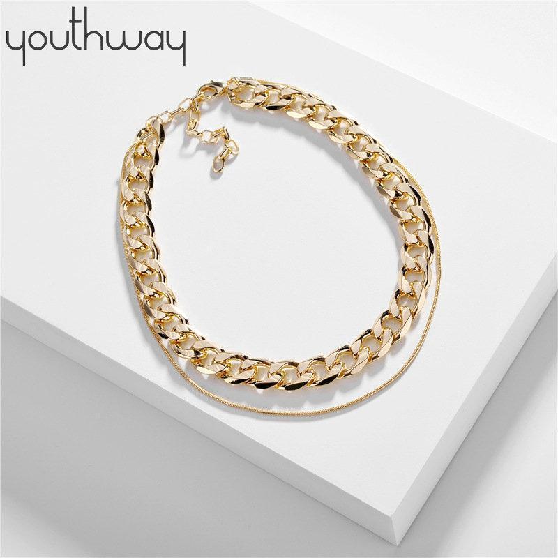 Double layered snake chain link necklace Adjustable Cuban chain Choker Necklace for women Unique Design Minimalist Jewelry1
Double layered snake chain link necklace Adjustable Cuban chain Choker Necklace for women Unique Design Minimalist Jewelry1