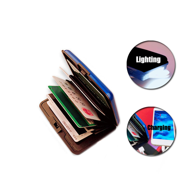 RFID Anti-theft Case Rechargeable Lighting ID Card Wallet Credit Card Protector For Men
RFID Anti-theft Case Rechargeable Lighting ID Card Wallet Credit Card Protector For Men